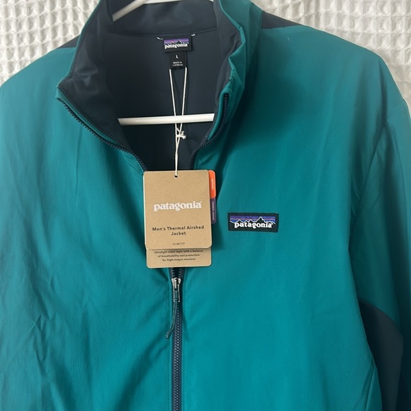 NWT Patagonia Men’s Thermal Airshed Jacket Slim Fit Green Size Large - Picture 3 of 8